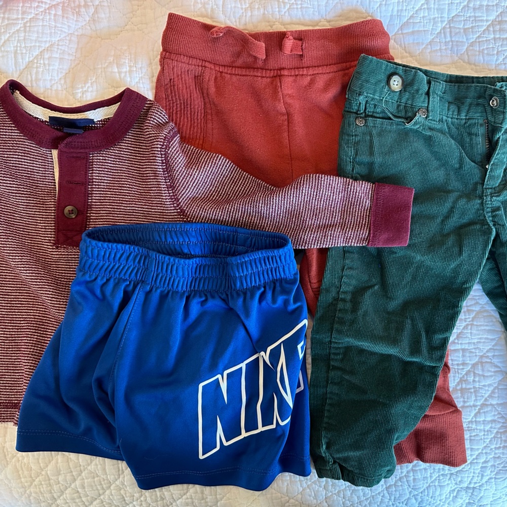 18 month bundle Nike shorts pants sleep sack